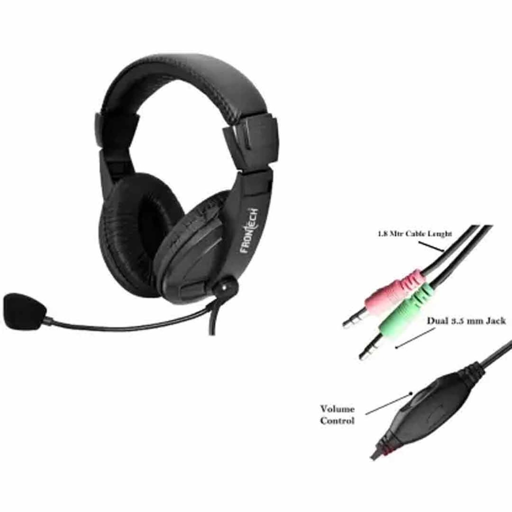 Frontech headphones with mic for deals pc